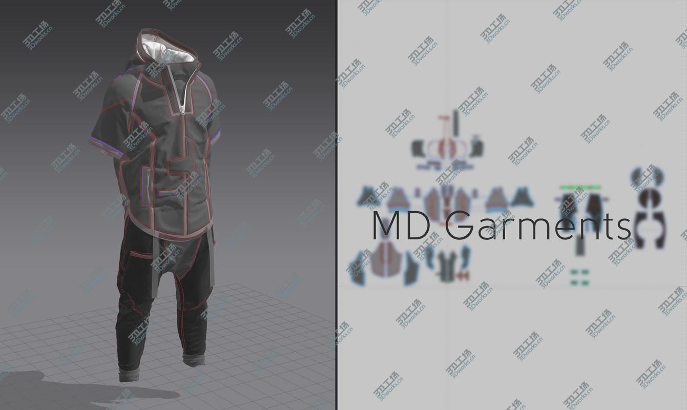 images/goods_img/202105072/Cyberpunk Costume - Marvelous Designer 3D model/5.jpg